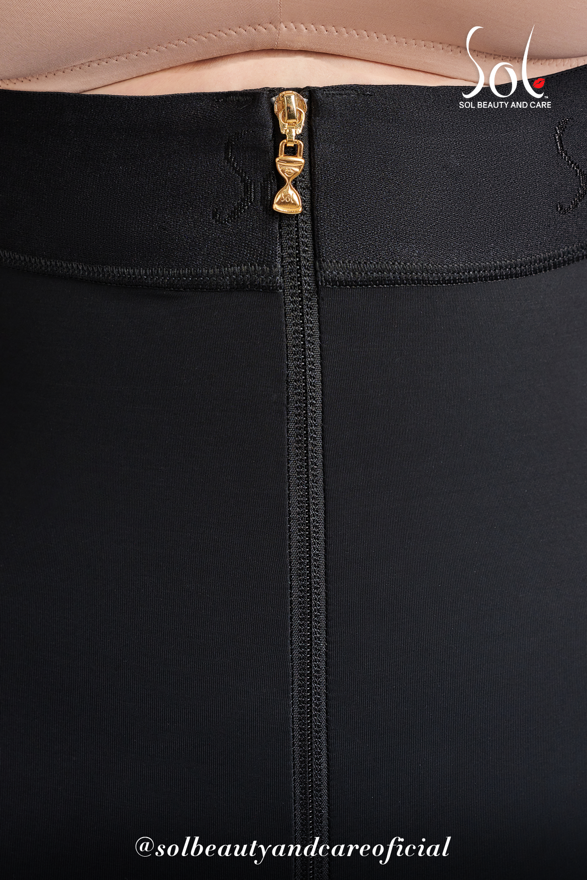 Faja Sirena Invisible Costillera con Cierre a la Rodilla