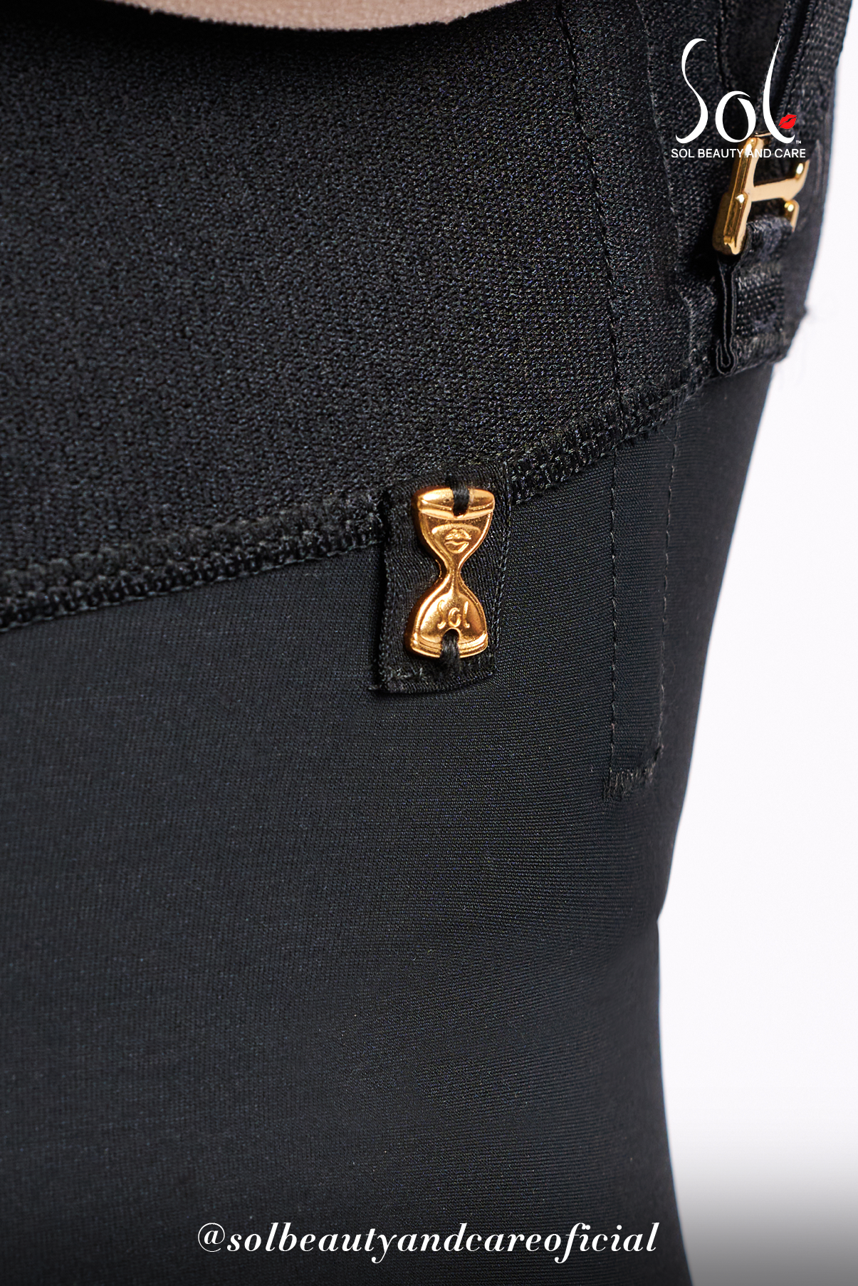 Faja Sirena Invisible Costillera con Cierre a la Rodilla