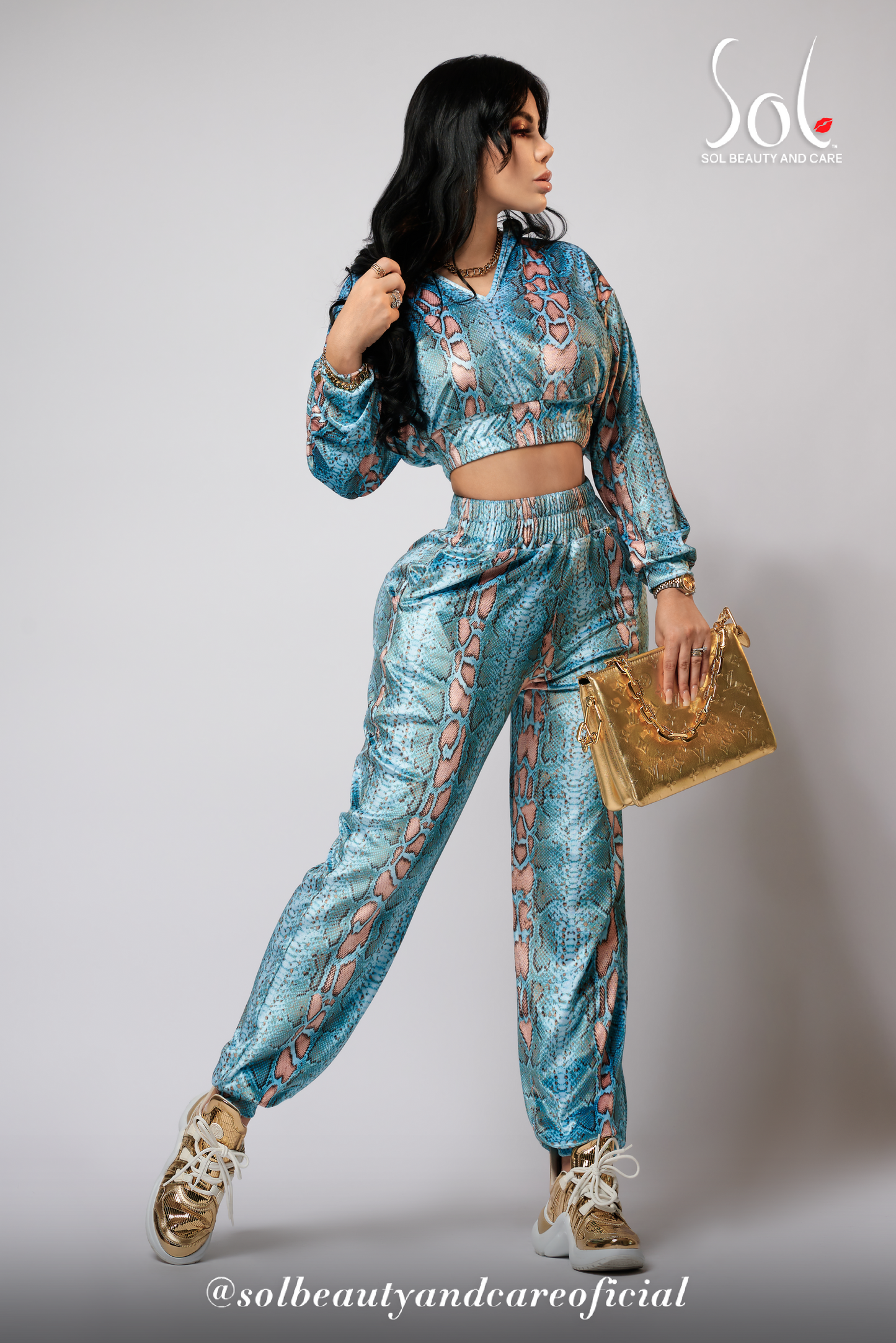 Set de Jogger Snoly (Snake Blue)