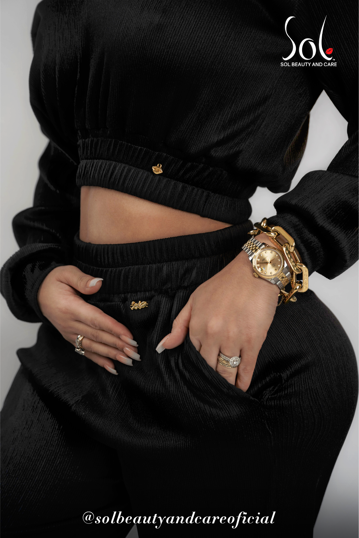 Set de Jogger Snoly - Negro