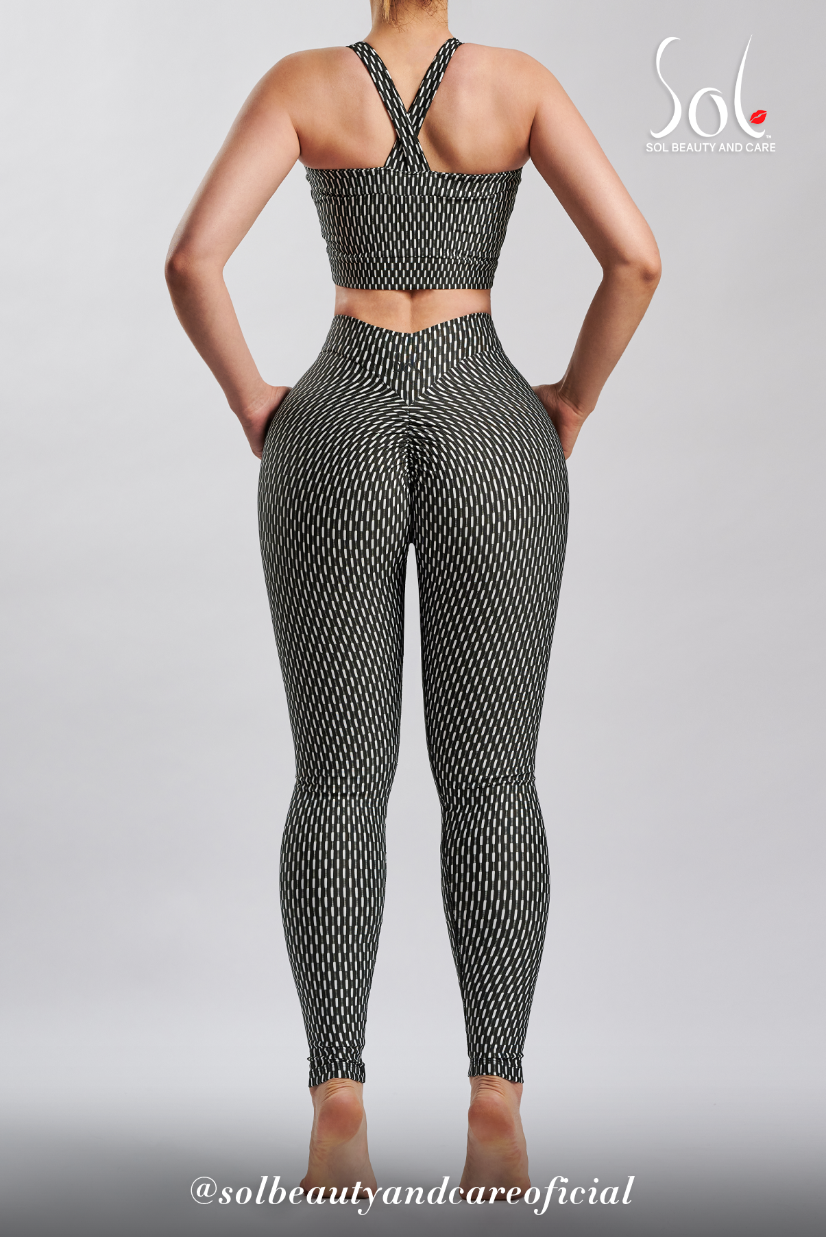 Set Anticelulítico con Scrunch Milán - Negro/Blanco