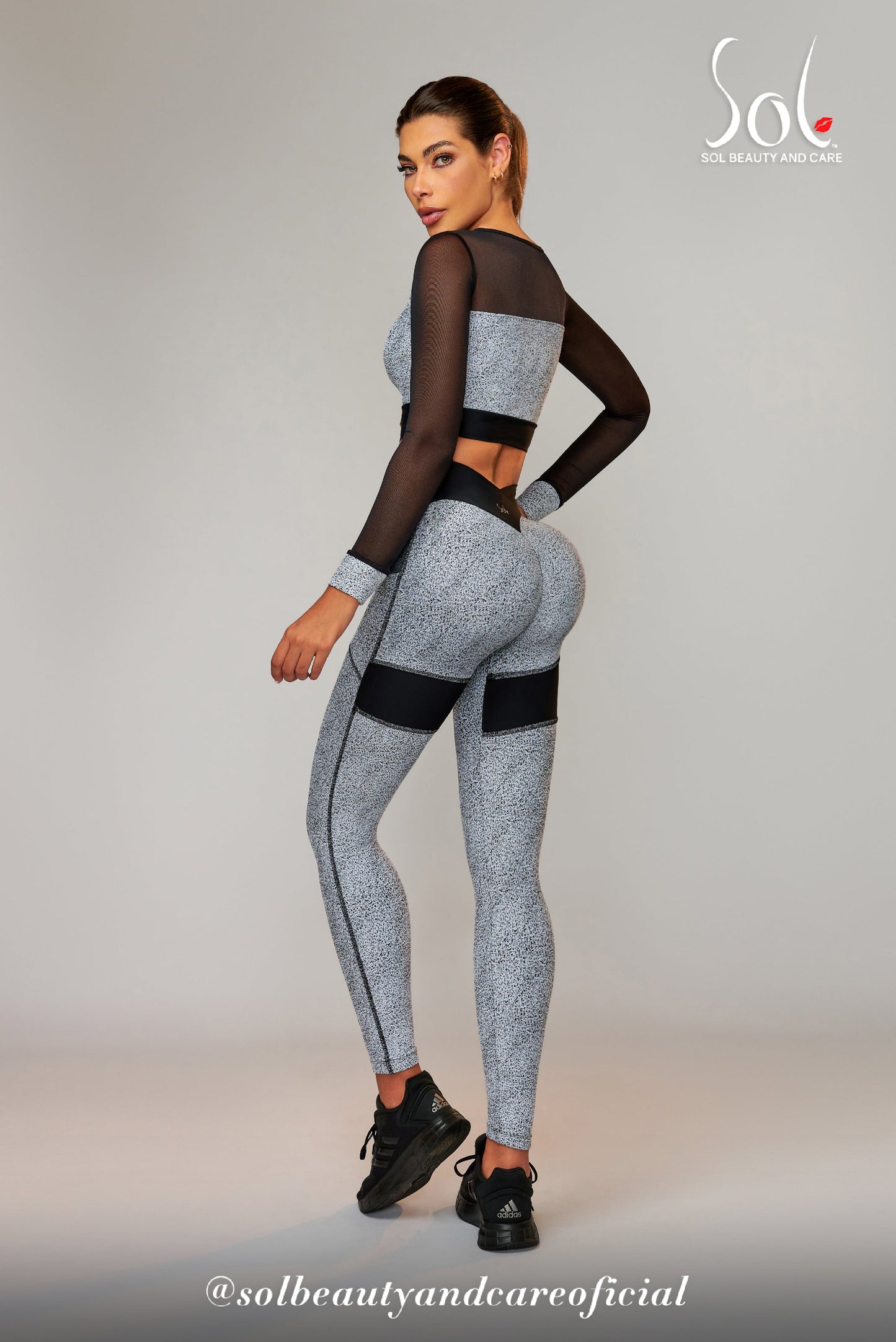 Set Anticelulítico Energy (Minimalistic) - Blanco/Negro