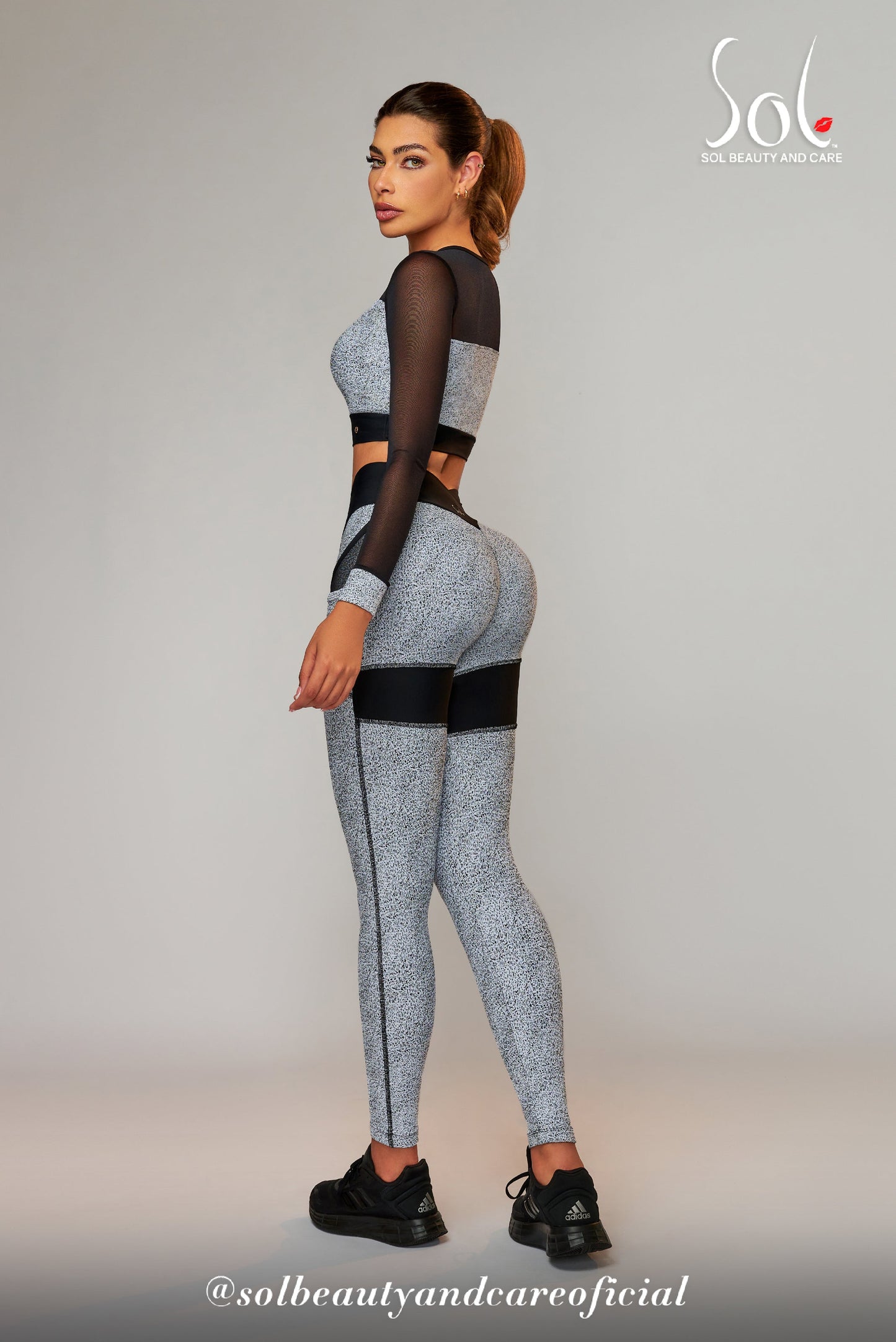 Set Anticelulítico Energy (Minimalistic) - Blanco/Negro