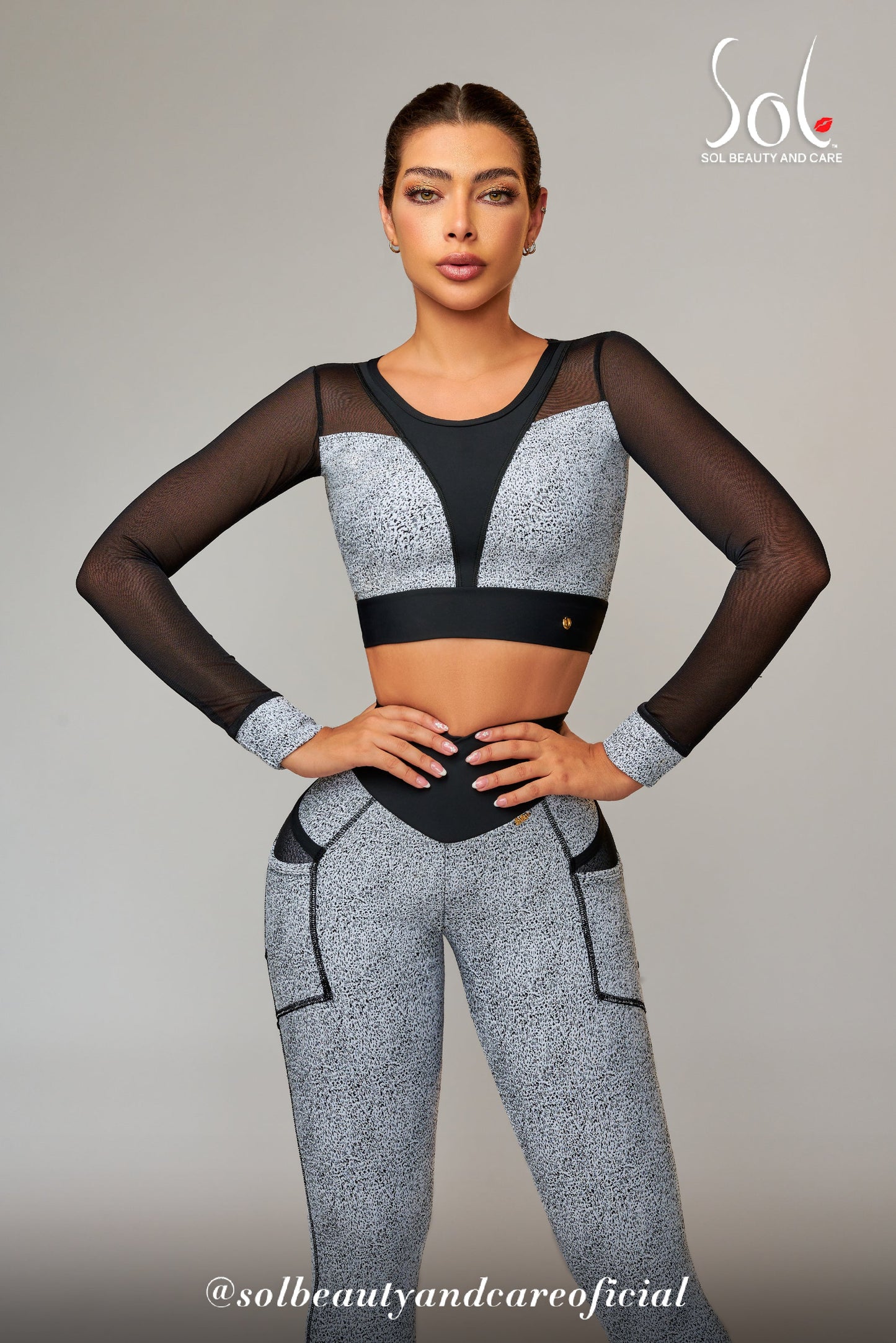 Set Anticelulítico Energy (Minimalistic) - Blanco/Negro