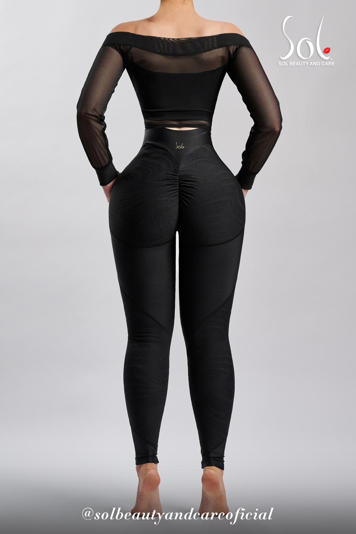 Set Anticelulítico con Scrunch Camila - Negro