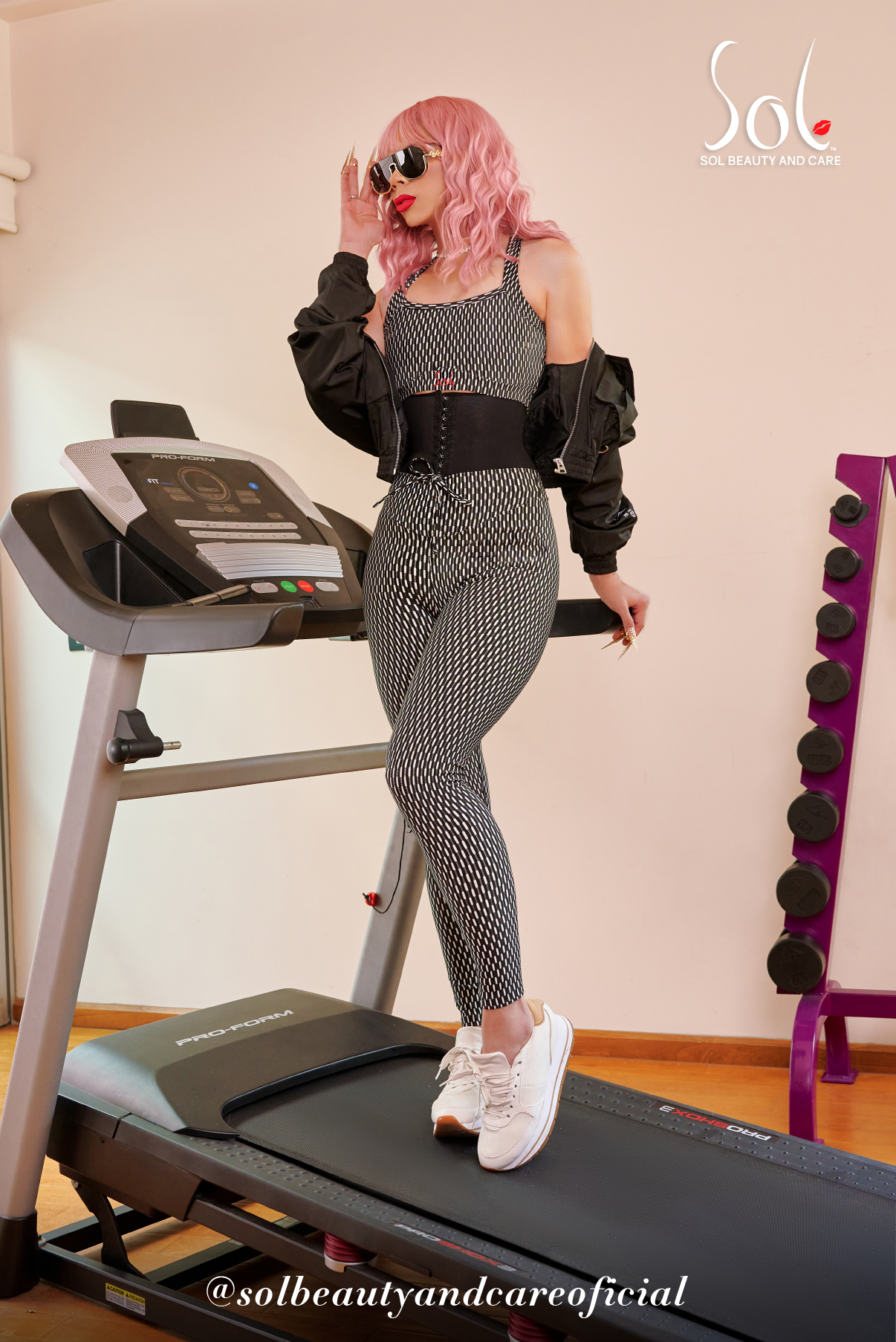 Set Anticelulítico con Scrunch Milán - Negro/Blanco