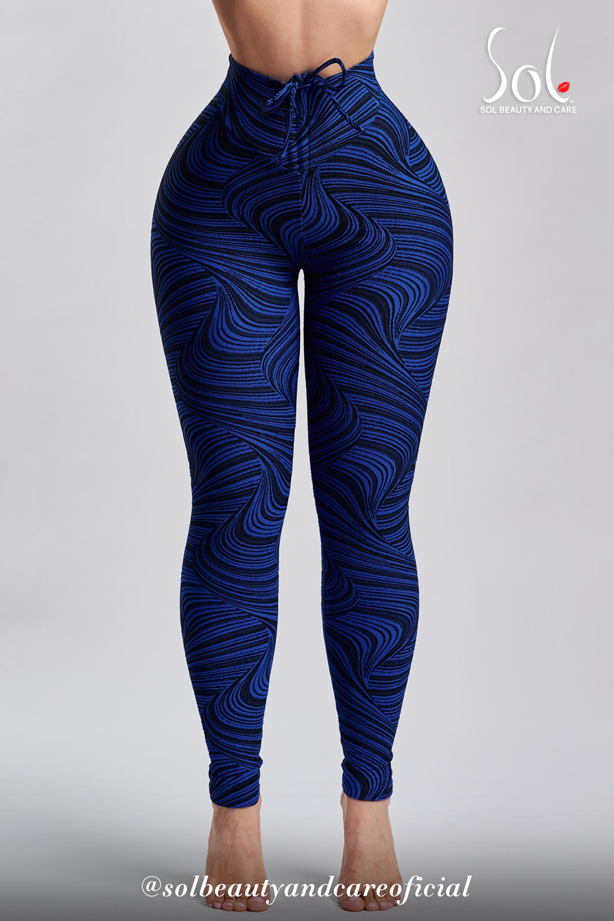 Leggings Anti-Celulíticos con Scrunch (Relief) - Negro/Azul