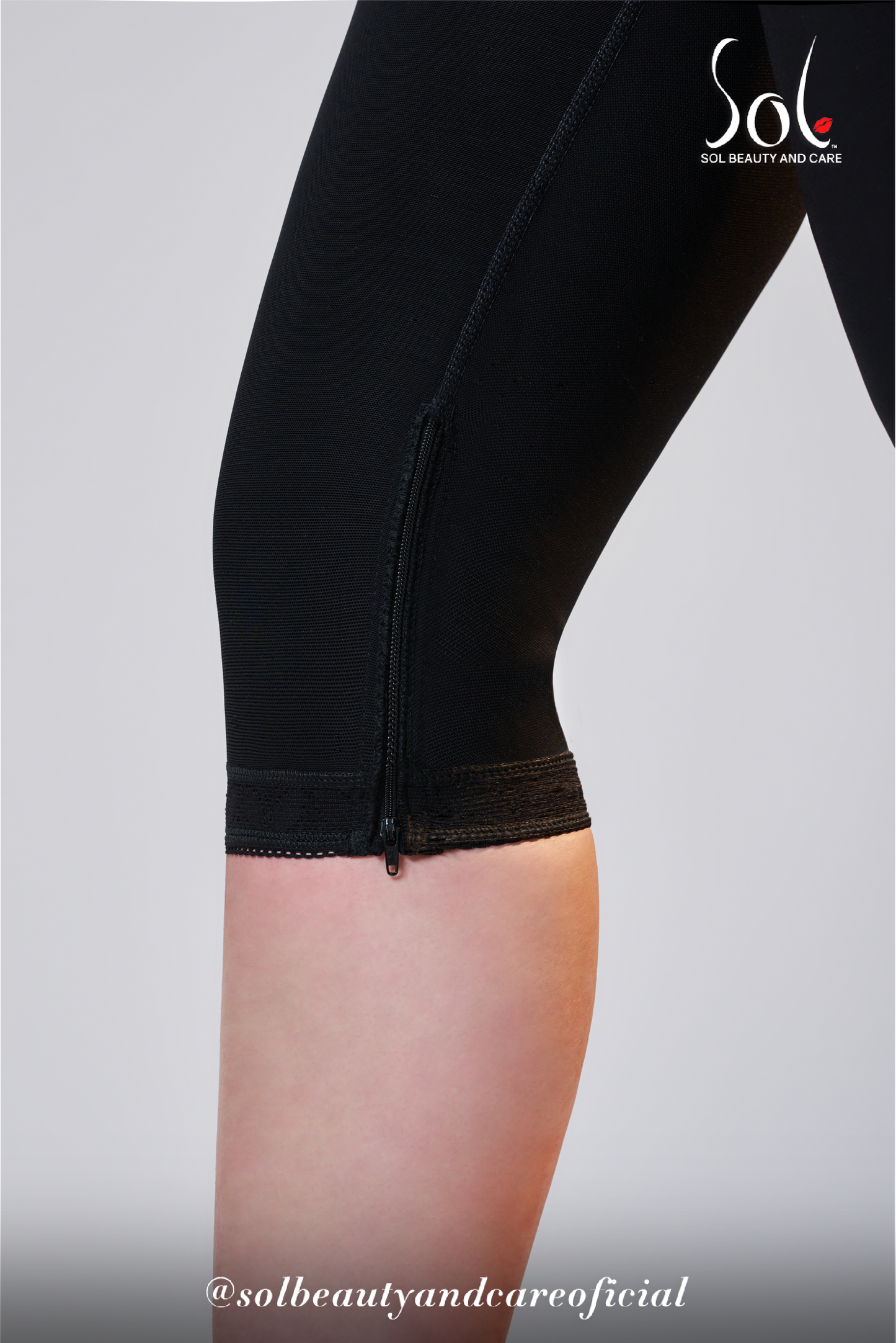 Faja Sirena Invisible Costillera con Cierre a la Rodilla