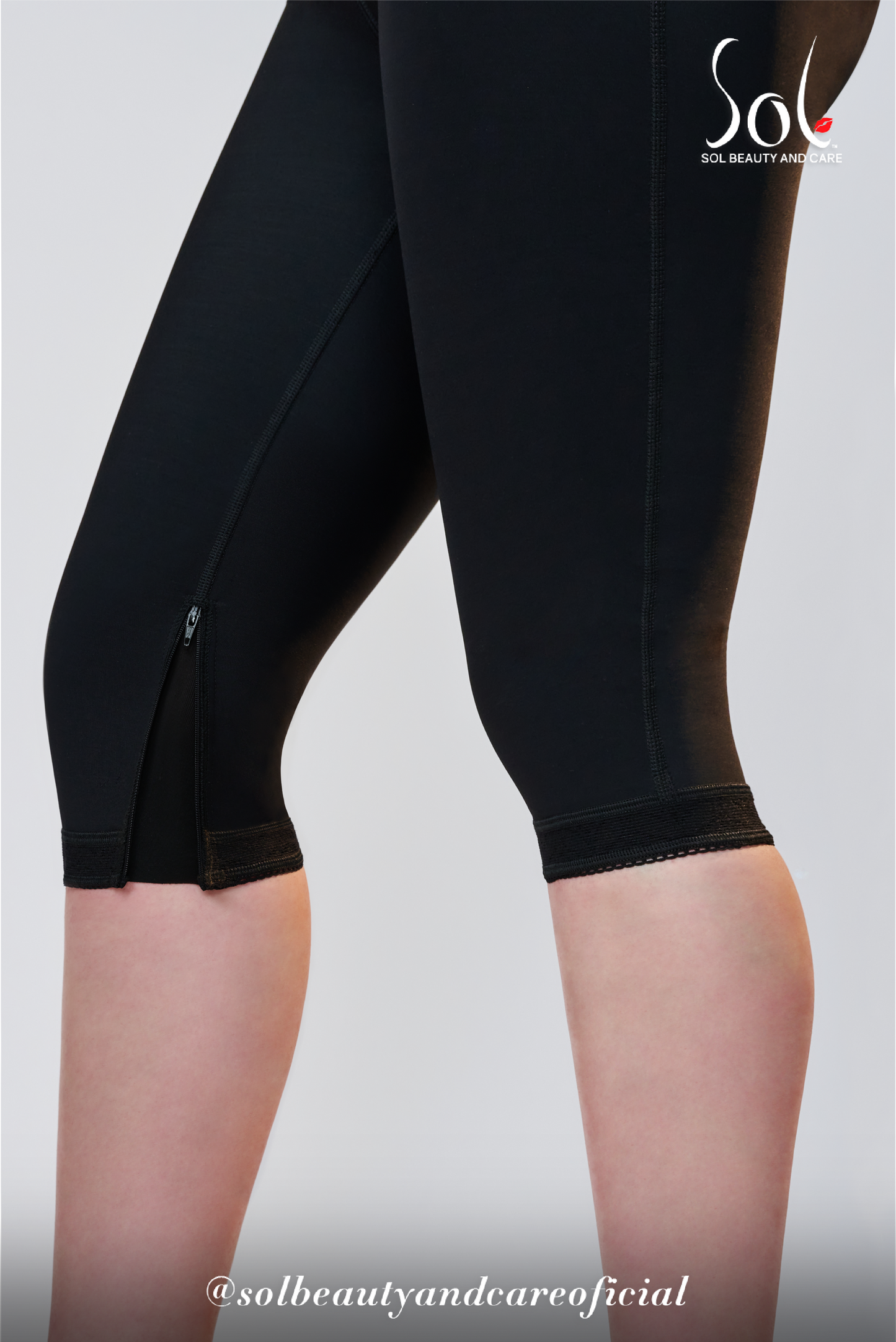 Short Sirena Invisible Talle Alto a la Rodilla con Cierre