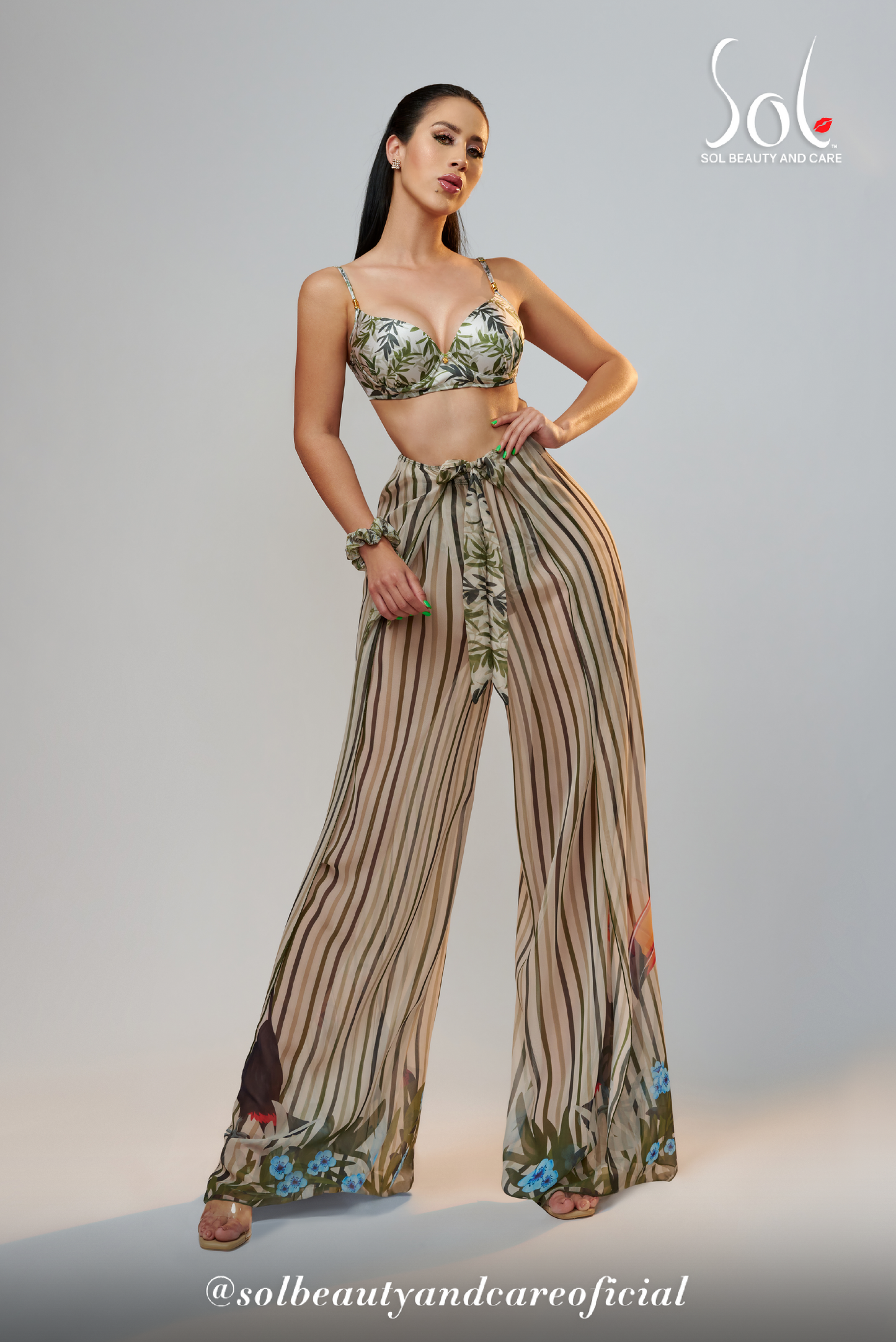 Bikini Set Pantalon Tropical Leaf
